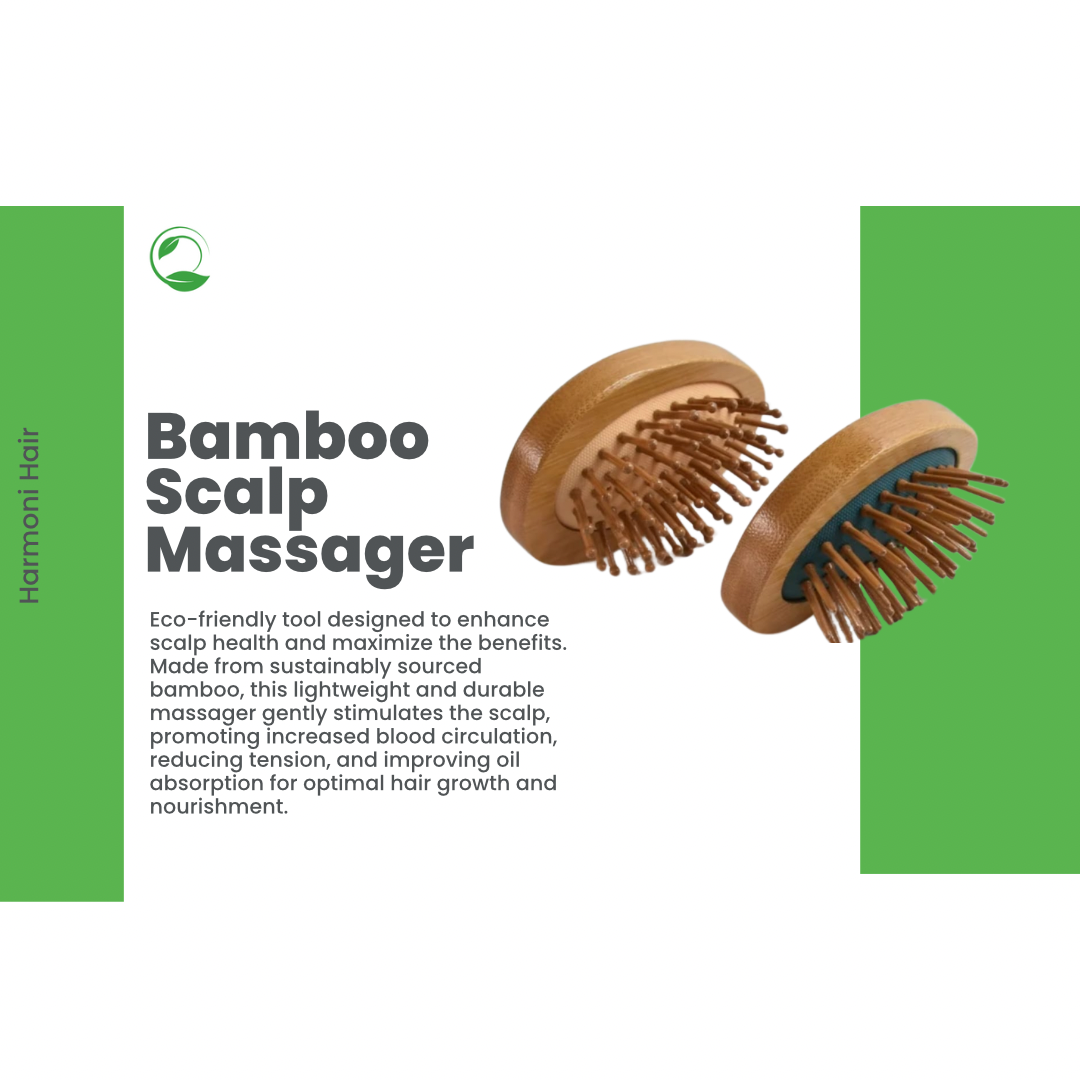 Bamboo Scalp Massager for Hair Oiling